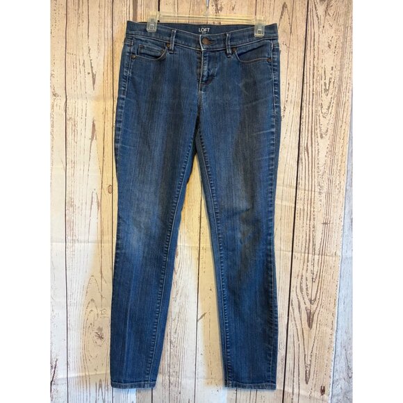 Loft Modern Skinny Casual Denim Blue Jeans Size 4 - Picture 1 of 7